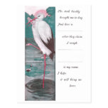 Vintage Birth Announcement with Stork Postcard