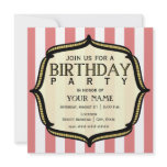 Vintage Birthday Party Invitation