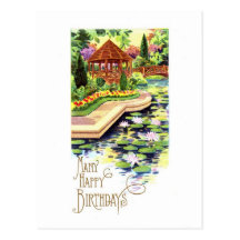 Vintage Birthday Postcard