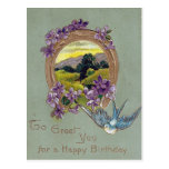 Vintage Birthday Postcard