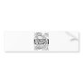 Vintage Black Art Deco Monogram B Floral Bumper Stickers