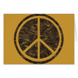Vintage Black Peace Sign Cards