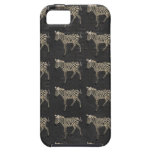Vintage Black & White Zebra Pattern  iPhone Case iPhone 5 Cover