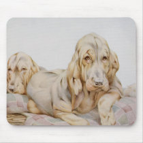 Vintage Bloodhounds by E J Detmold Mousepad