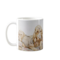 Vintage Bloodhounds by E J Detmold Coffee Mug