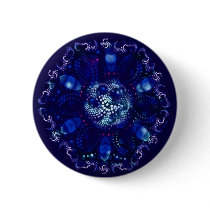 vintage blue brooch button