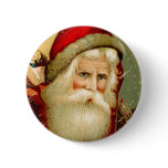 Vintage Blue Eyed Santa Christmas Buttons