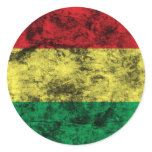 Vintage Bolivia Round Stickers