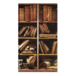 Vintage Book shelves Business Card