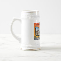 Vintage Boston, MA Postcard Mugs, Steins