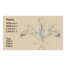 Vintage Botanical Art Business Card