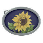 Vintage Botanicals Dandy Sunflower Oval Belt Buckles