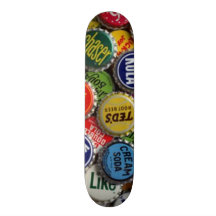 Vintage Bottle Cap Skateboard