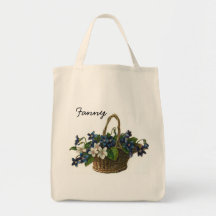 Vintage bouquet jute bag