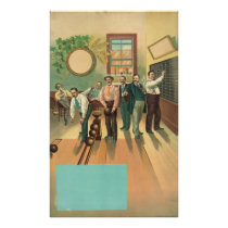 Vintage Bowling Alley #191 May 2 1894 Art Photo