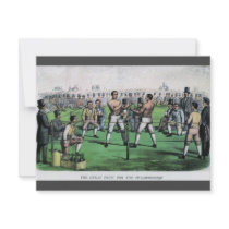 Vintage Boxing; Great Fight for the Championship Custom Invitation