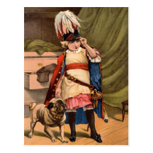 Vintage Boy In Military Uniform Postcard