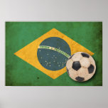 Vintage Brazil Flag posters