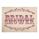 Vintage Bridal Shower Invitation | champaign