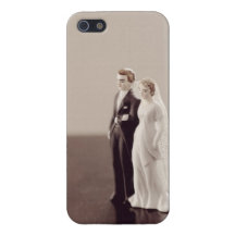 Vintage Bride and Groom Cover For iPhone 5