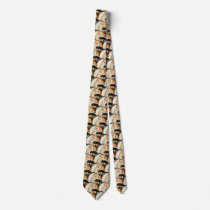 Vintage Bride and Groom; Happy Newlyweds Custom Tie