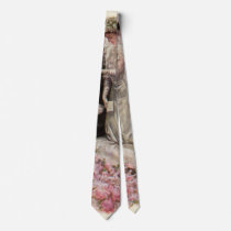 Vintage Bride and Groom; Wedding Ceremony Necktie