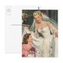 Vintage Bride with Flower Girl Post Card