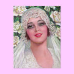 Vintage Bride with Roses postcards