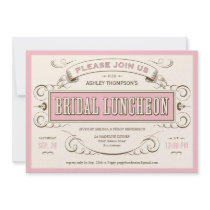 Vintage Bridesmaid Luncheon Invitations