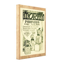Vintage British Parfum Advertising Stretched Canvas Print