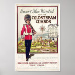 VIntage British Smart Men Wanted For the Coldstrea Posters