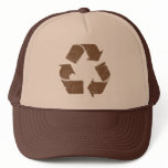 Vintage Brown Recycle Sign hats