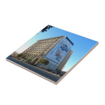 Vintage Building In Downtown LA Tile