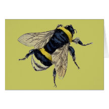 Vintage Bumble Bee Card