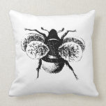 Vintage Bumble Bee Pillow pillows