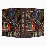 Vintage Business, Firemen Firefighters Fire Trucks 3 Ring Binders