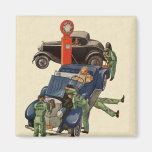Vintage Business, Joe's Full Service Gas Station Magnet
