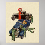 Vintage Business, Joe's Full Service Gas Station Poster