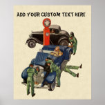 Vintage Business, Joe's Full Service Gas Station Poster