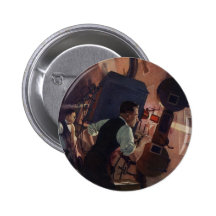 Vintage Business, Projectionist in a Movie Theatre Pin