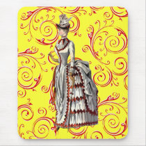 Vintage Bustled Woman Mouse Pad