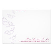 'Vintage' Butterflies Correspondence Cards invitations