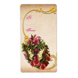 Vintage Butterfly and Flower Gift Labels
