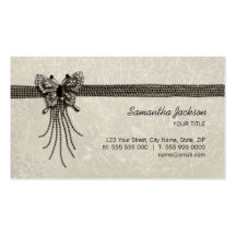 Vintage Butterfly Jewellery business card