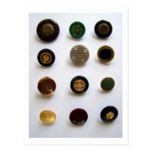 Vintage Buttons - Postcard