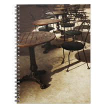 vintage cafe notebook