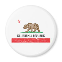 Vintage California Flag Refrigerator Magnets