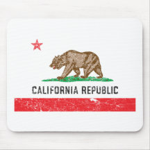 Vintage California Flag Mouse Pads