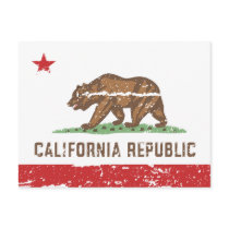 Vintage CALIFORNIA Flag Post Cards