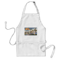 Vintage California Postcard Apron